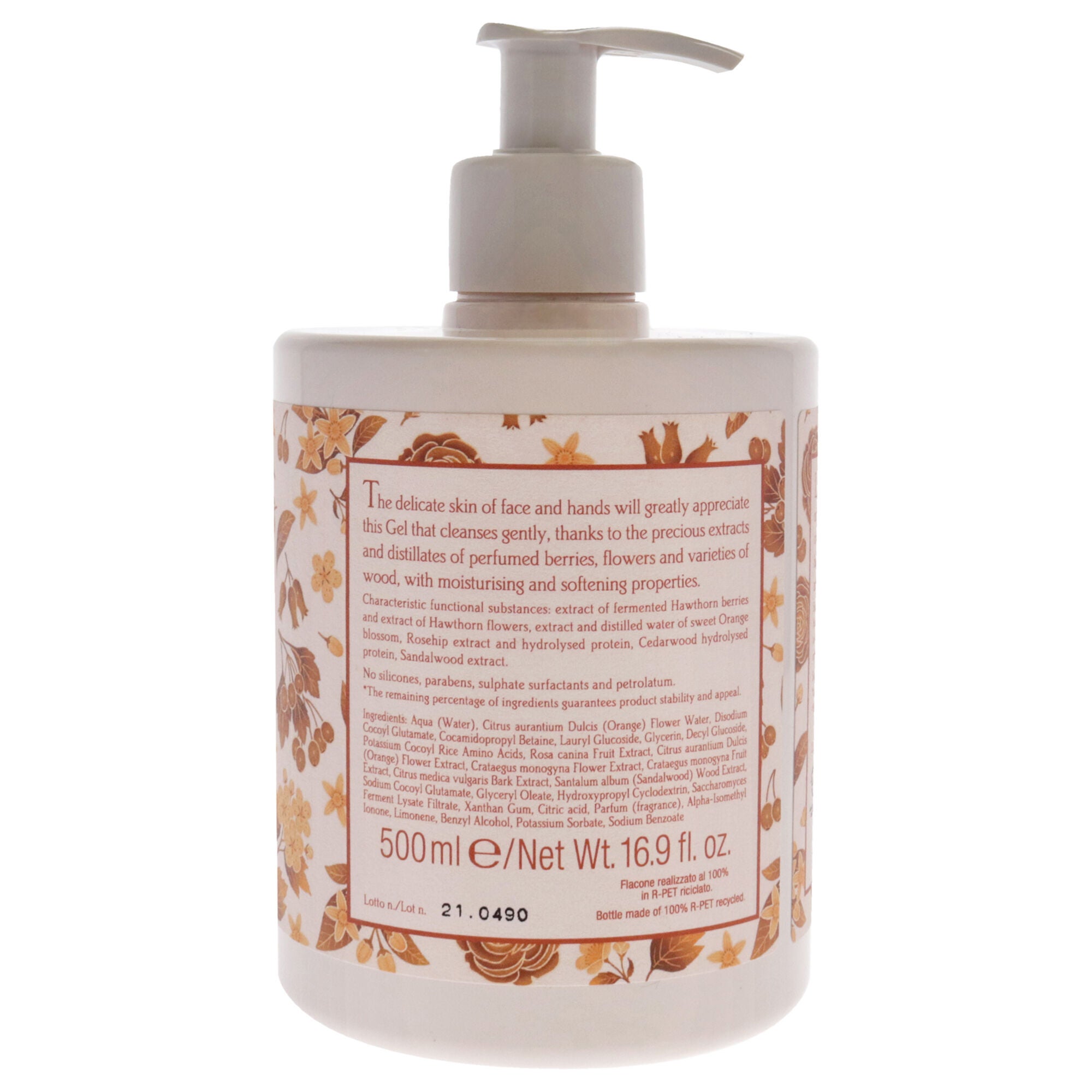 Berries Flowers Wood Cleansing Gel Face and Hands by LErbolario for Unisex - 16.9 oz Cleanser, See Description, alternate image number 1