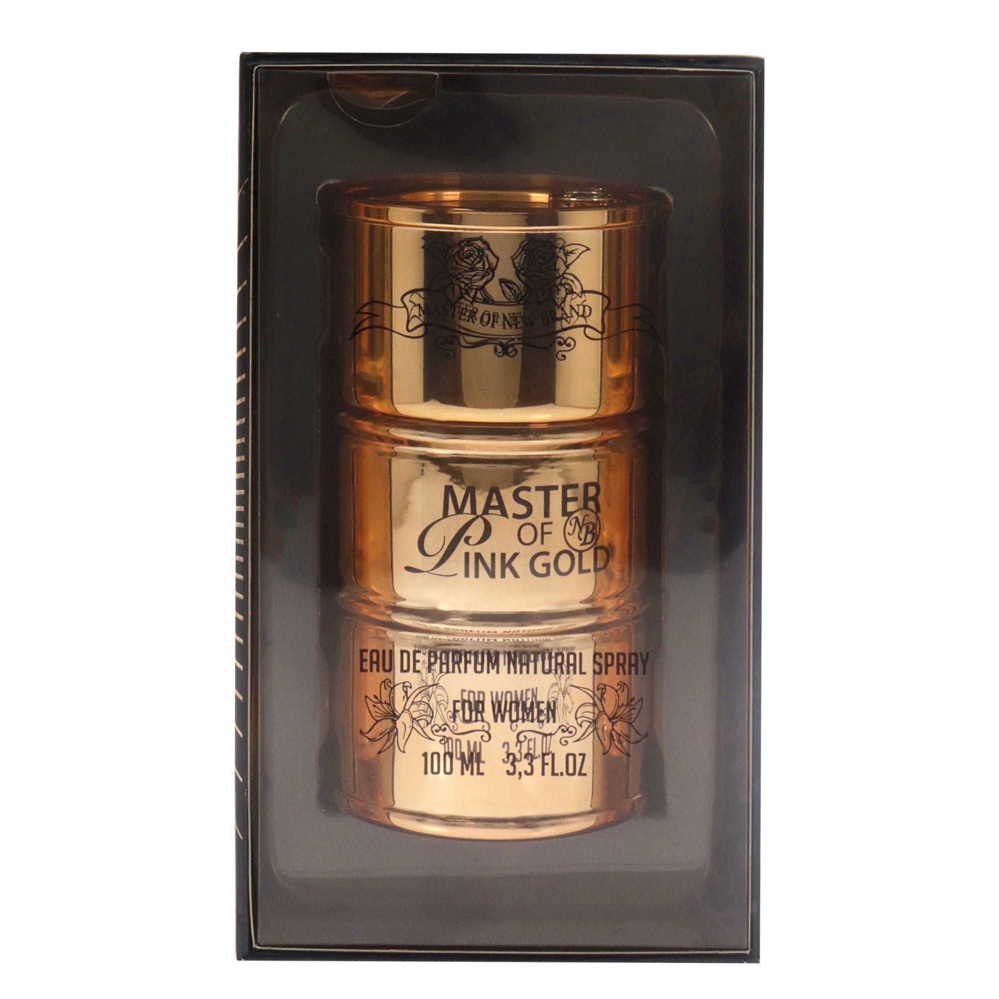 Master of Pink Gold by New Brand for Women - 3.3 oz EDP Spray, Clear, alternate image number 4