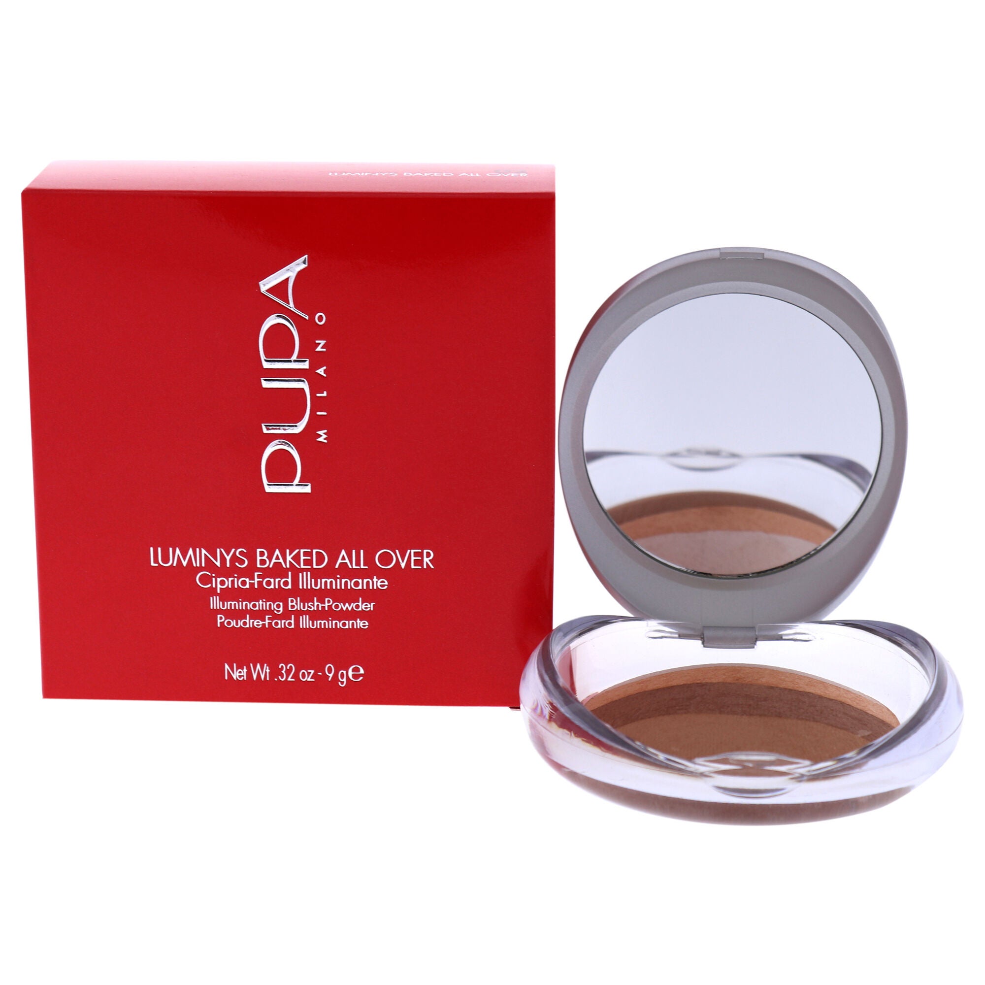 Luminys Baked All Over Illuminating Blush-Powder - 02 Stripes Naturals by Pupa Milano for Women - 0.32 oz Blush, See Description, hi-res image number 0