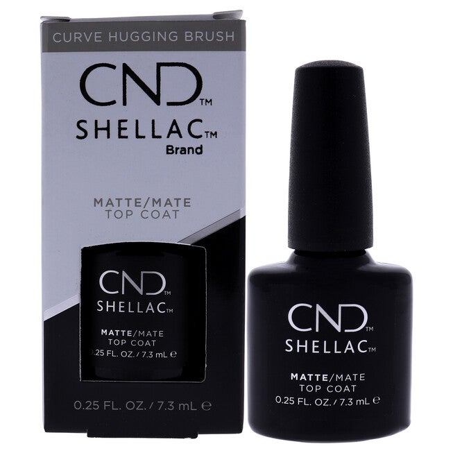 Shellac Nail Color - Matte Top Coat by CND for Women - 0.25 oz Nail Polish, See Description, hi-res image number 0