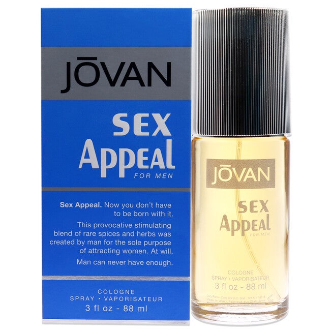 Jovan Sex Appeal by Jovan for Men - 3 oz Cologne Spray, See Description, hi-res image number 0