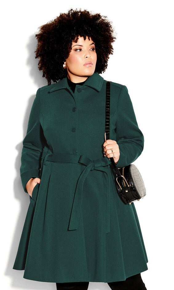 Blushing Belle Coat - jade, Green, hi-res image number 0