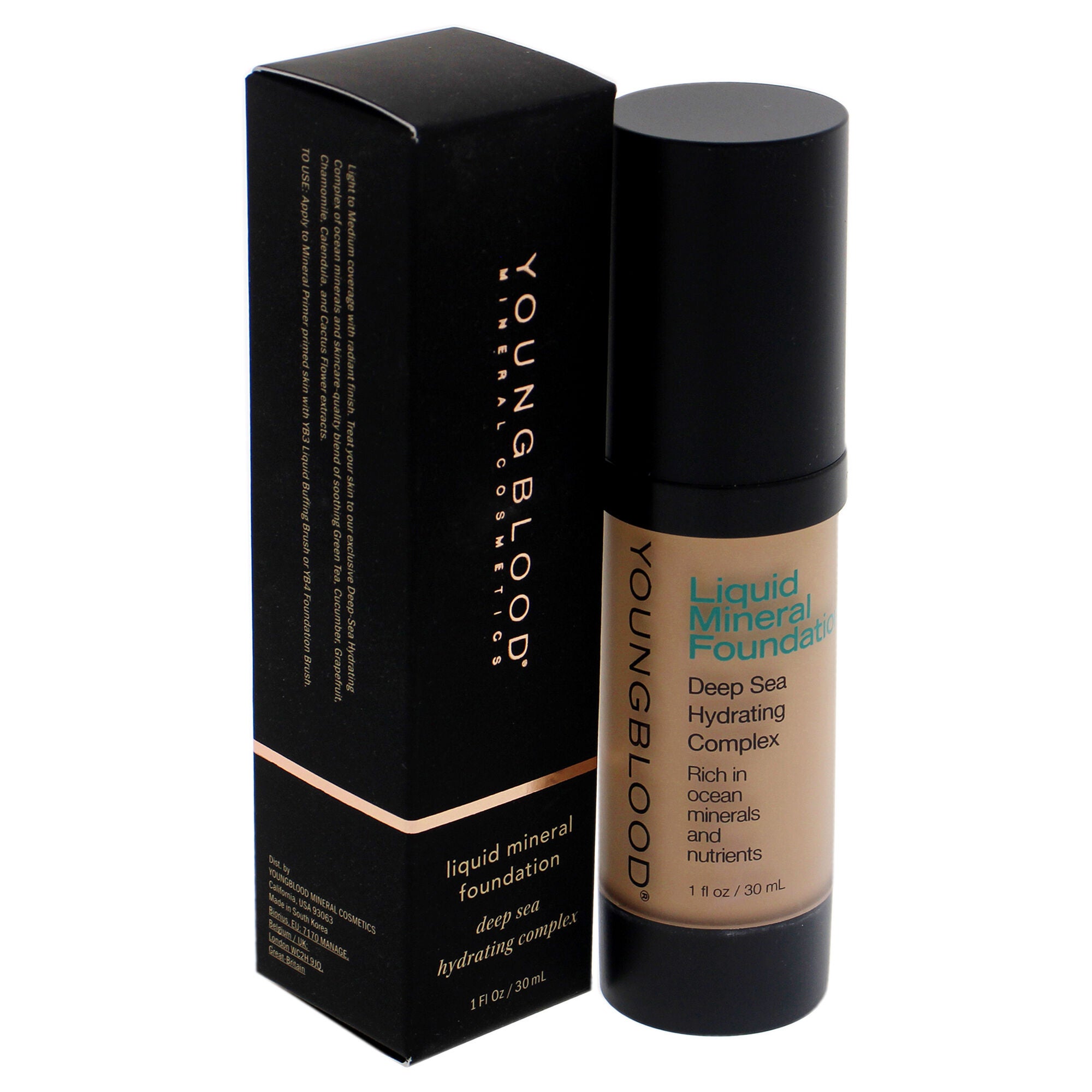 Liquid Mineral Foundation - Pebble by Youngblood for Women - 1 oz Foundation, See Description, alternate image number 3