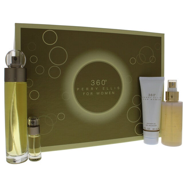 360 by Perry Ellis for Women - 4 Pc Gift Set 3.4oz EDT Spray, 4oz Body Mist Spray, 3oz Shower Gel, 0.25oz EDT Spray, , alternate image number 7