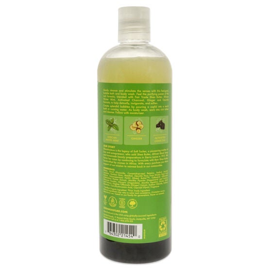African Water Mint & Ginger Detox Bubble Bath & Body Wash by Shea Moisture for Unisex - 16 oz Body Wash, , alternate image number null