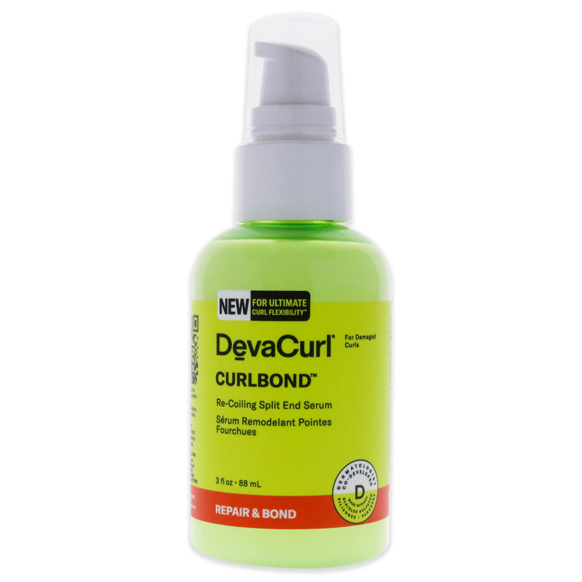 Curlbond Split and Serum by DevaCurl for Unisex - 3 oz Serum, See Description, hi-res image number 0