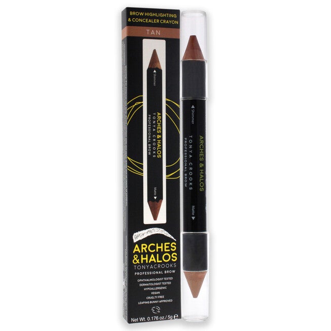Brow Highlighting and Concealer Crayon - Tan by Arches and Halos for Women - 0.176 oz Highlighter, See Description, alternate image number 2