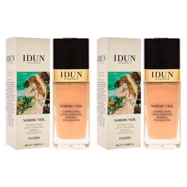 Nordic Veil Foundation - 312 Ingrid by Idun Minerals for Women - 0.88 oz Foundation - Pack of 2, See Description, alternate image number 2