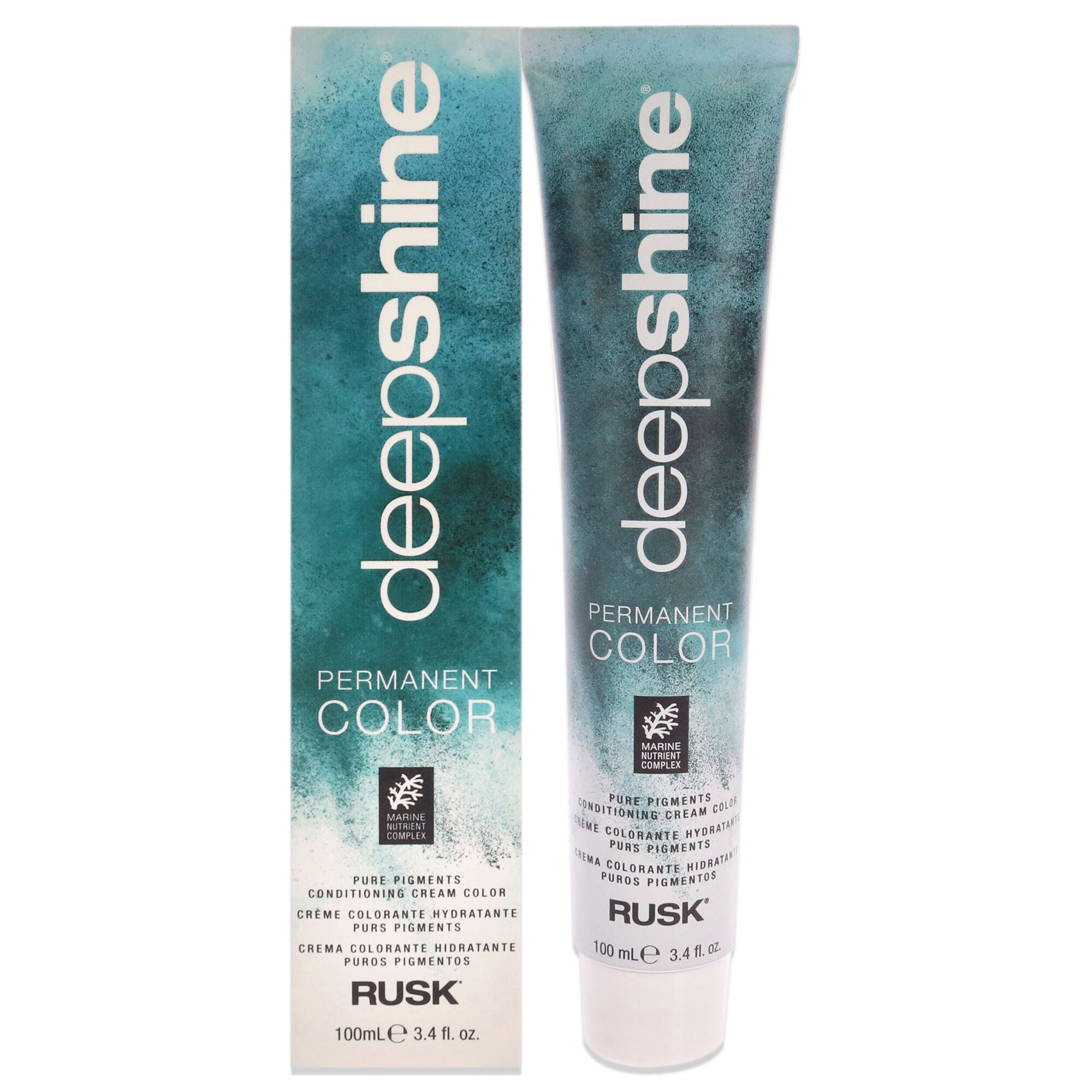 Deepshine Pure Pigments Conditioning Cream Color - 7.44CC Intense Copper Blonde by Rusk for Unisex - 3.4 oz Hair Color, See Description, hi-res image number 0