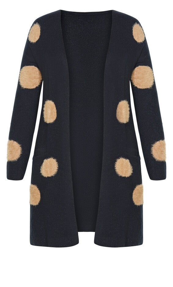 Donatella Cardigan - navy marle, , alternate image number null