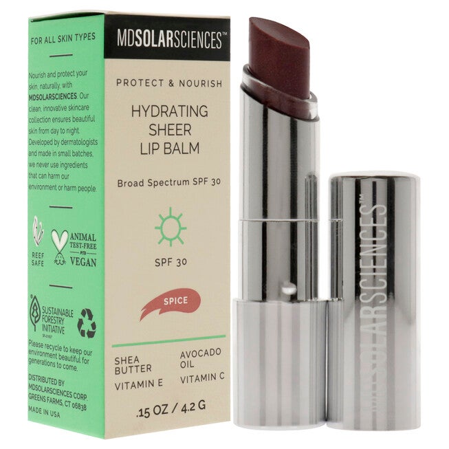 Hydrating Sheer Lip Balm SPF 30 - Spice by MDSolarSciences for Women - 0.15 oz Lip Balm, See Description, alternate image number 2