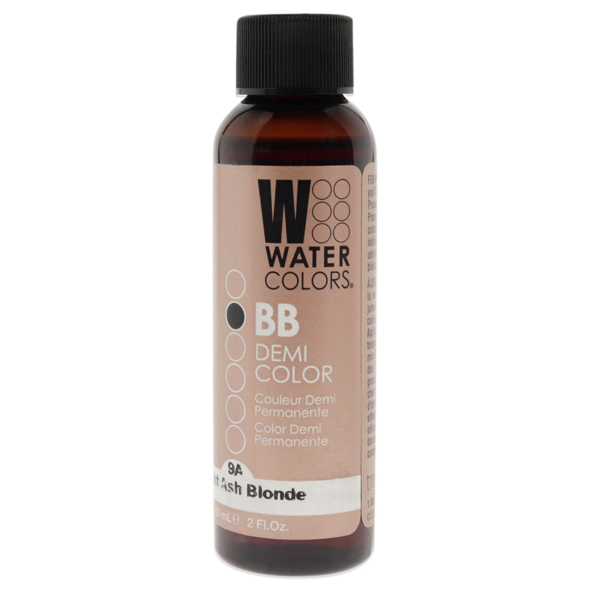 Watercolors BB Demi-Permanent Hair Color - 9A Light Ash Blonde by Tressa for Unisex - 2 oz Hair Color, See Description, hi-res image number 0