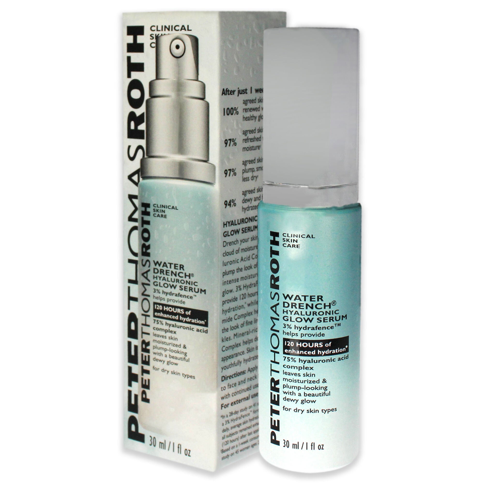 Water Drench Hyaluronic Glow Serum by Peter Thomas Roth for Unisex - 1 oz Serum, , alternate image number 7