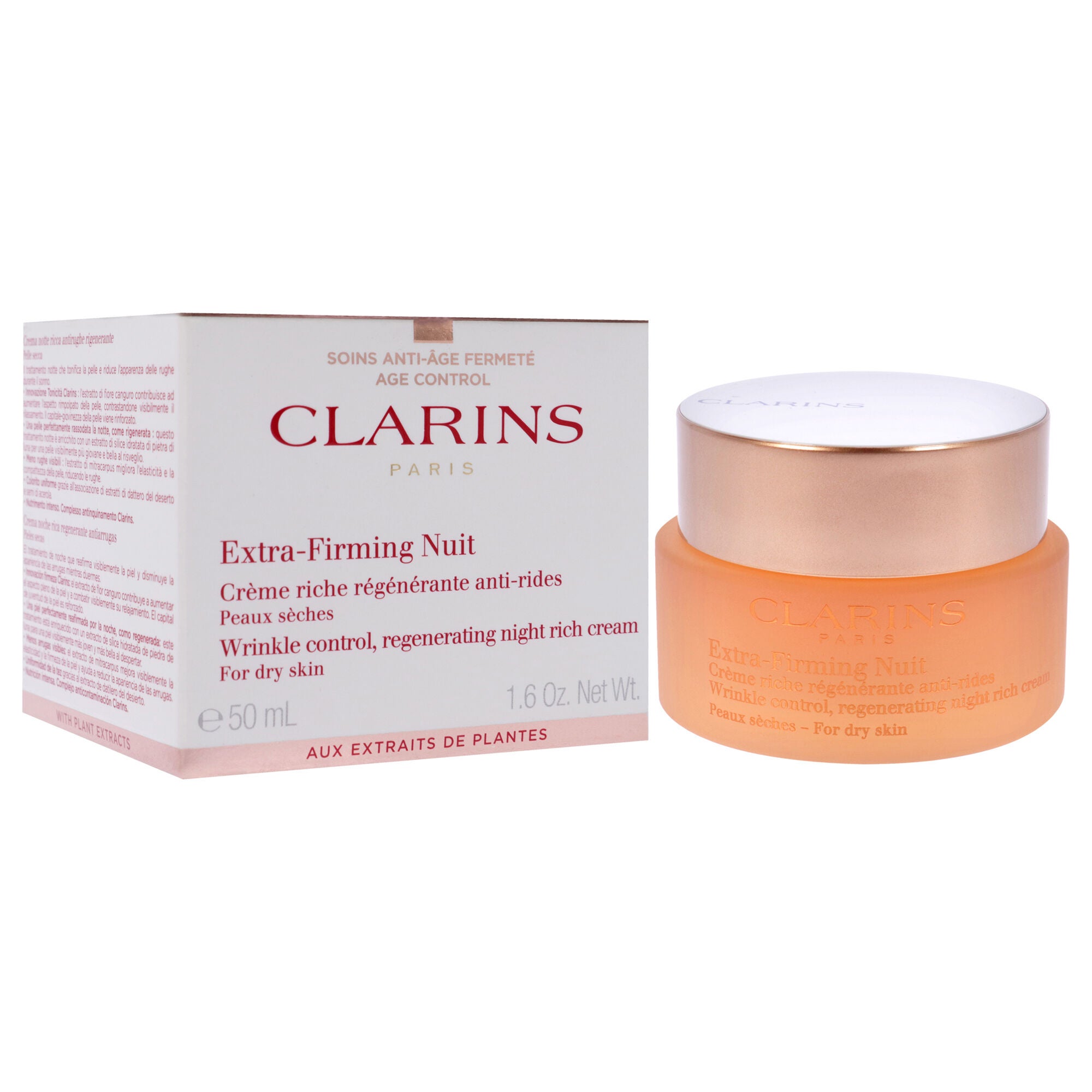 Extra Firming Night Cream - Dry Skin by Clarins for Unisex - 1.6 oz Cream, See Description, alternate image number 4