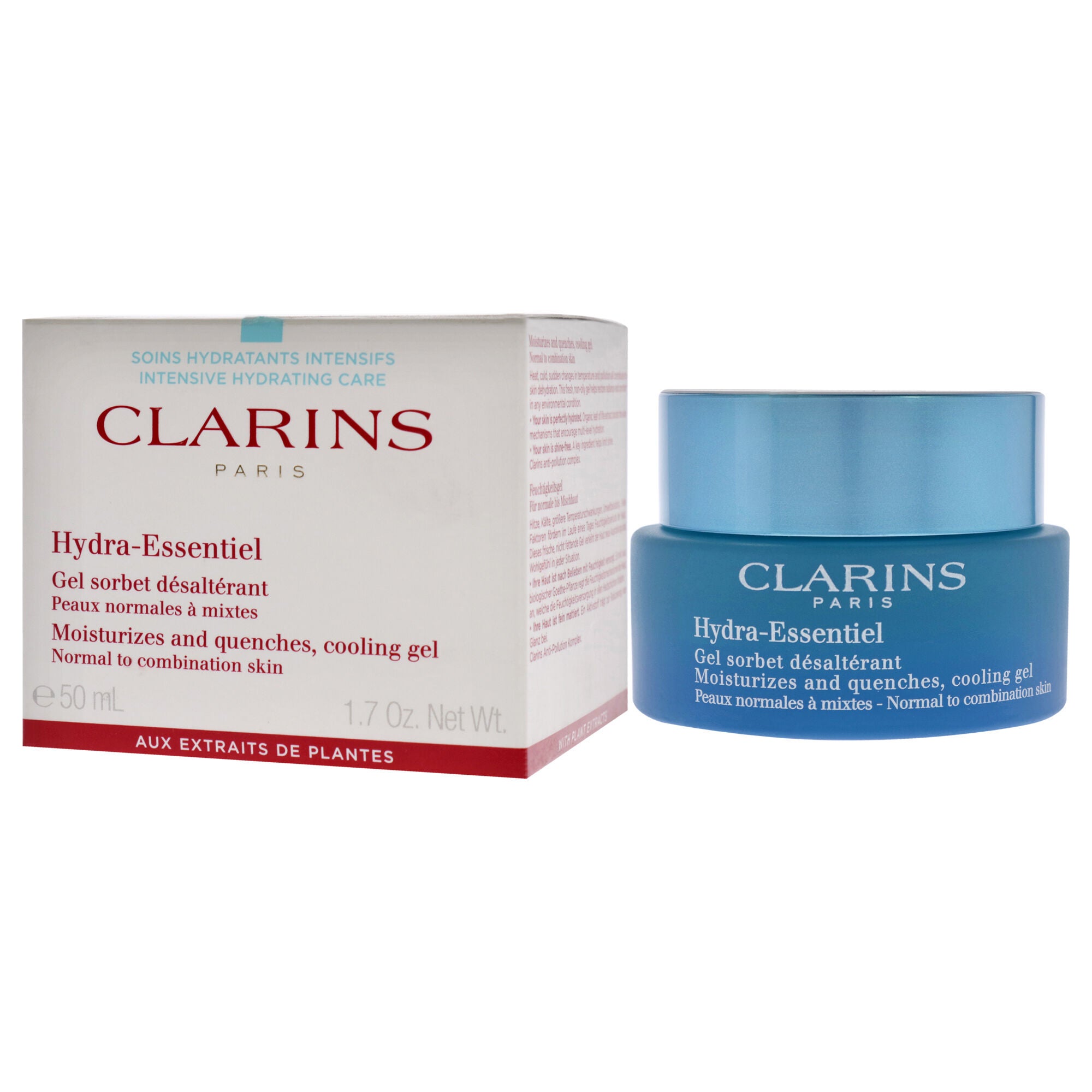 Hydra-Essentiel Cooling Gel - Normal to Combination Skin by Clarins for Unisex - 1.7 oz Gel, See Description, alternate image number 3