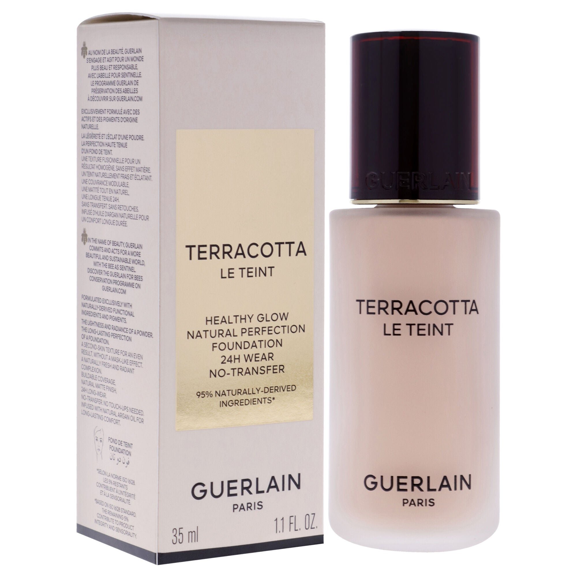 Terracotta Le Teint Foundation - 1C Cool by Guerlain for Women - 1.1 oz Foundation, , alternate image number 6
