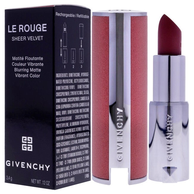 Le Rouge Sheer Velvet Matte Lipstick - 16 by Givenchy for Women - 0.12 oz Lipstick, See Description, alternate image number 3
