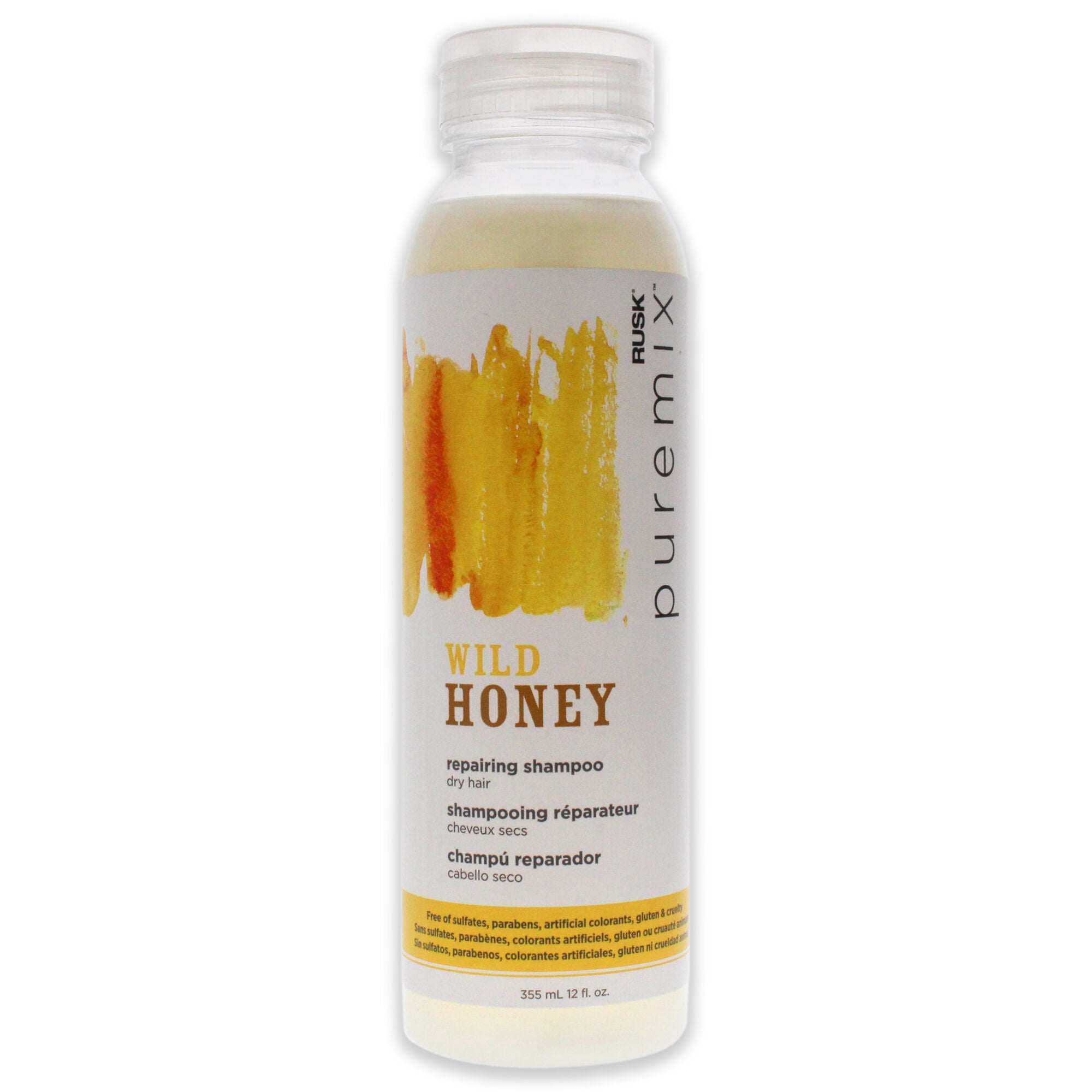 Puremix Wild Honey Repairing Shampoo - Dry Hair by Rusk for Unisex - 12 oz Shampoo, See Description, hi-res image number 0