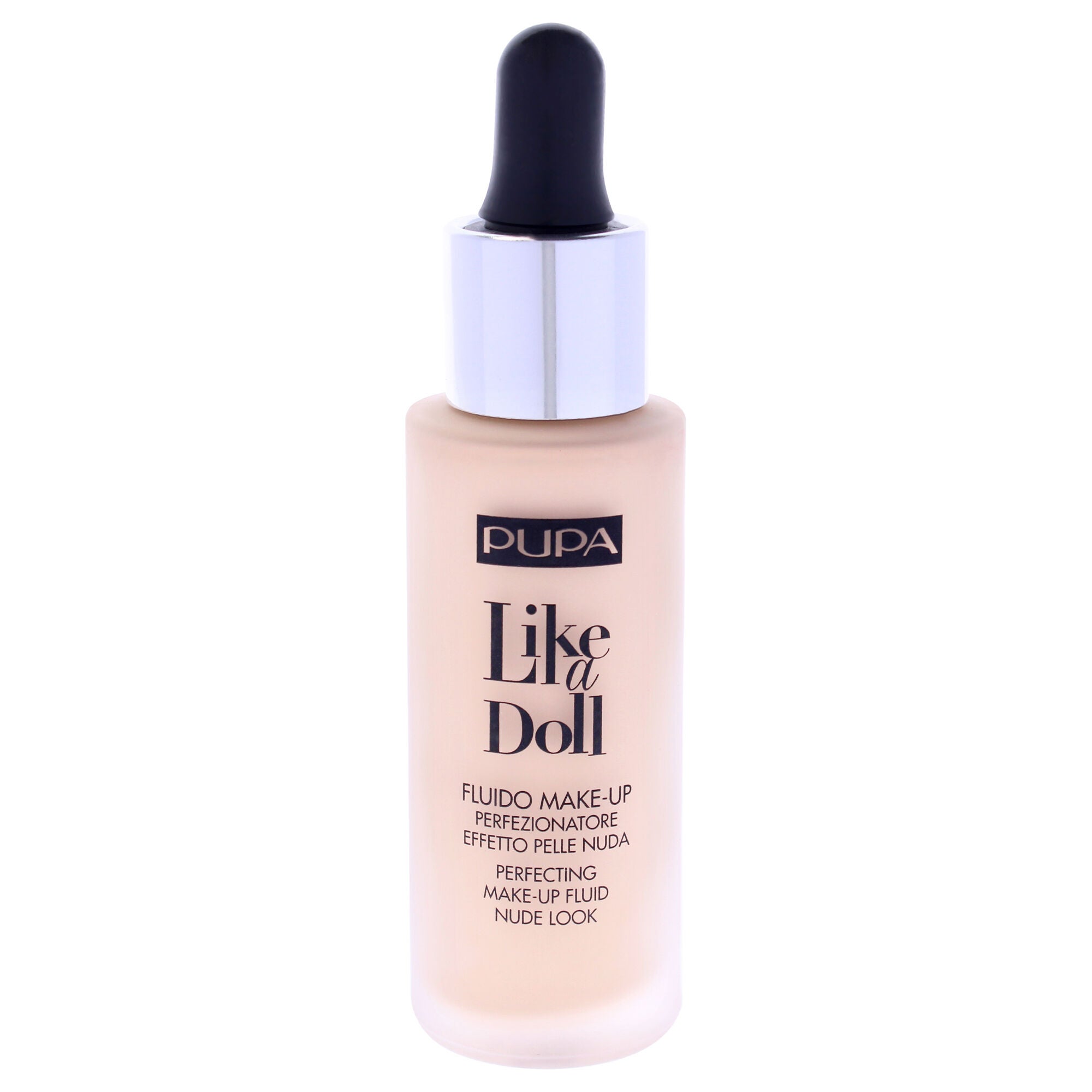 Like A Doll Perfecting Make-Up Fluid Nude Look Foundation SPF 15 - 020 Light Beige by Pupa Milano for Women - 1.01 oz Foundation, See Description, alternate image number 4