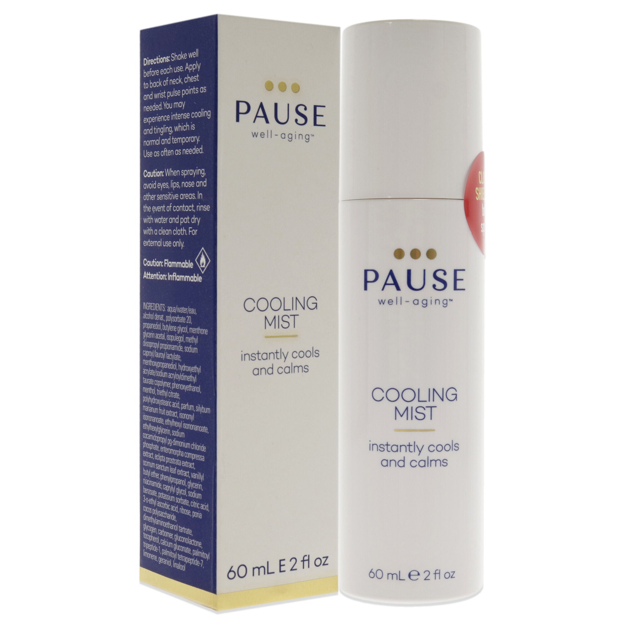 Cooling Mist by Pause Well-Aging for Unisex - 2 oz Body Mist, See Description, alternate image number 1
