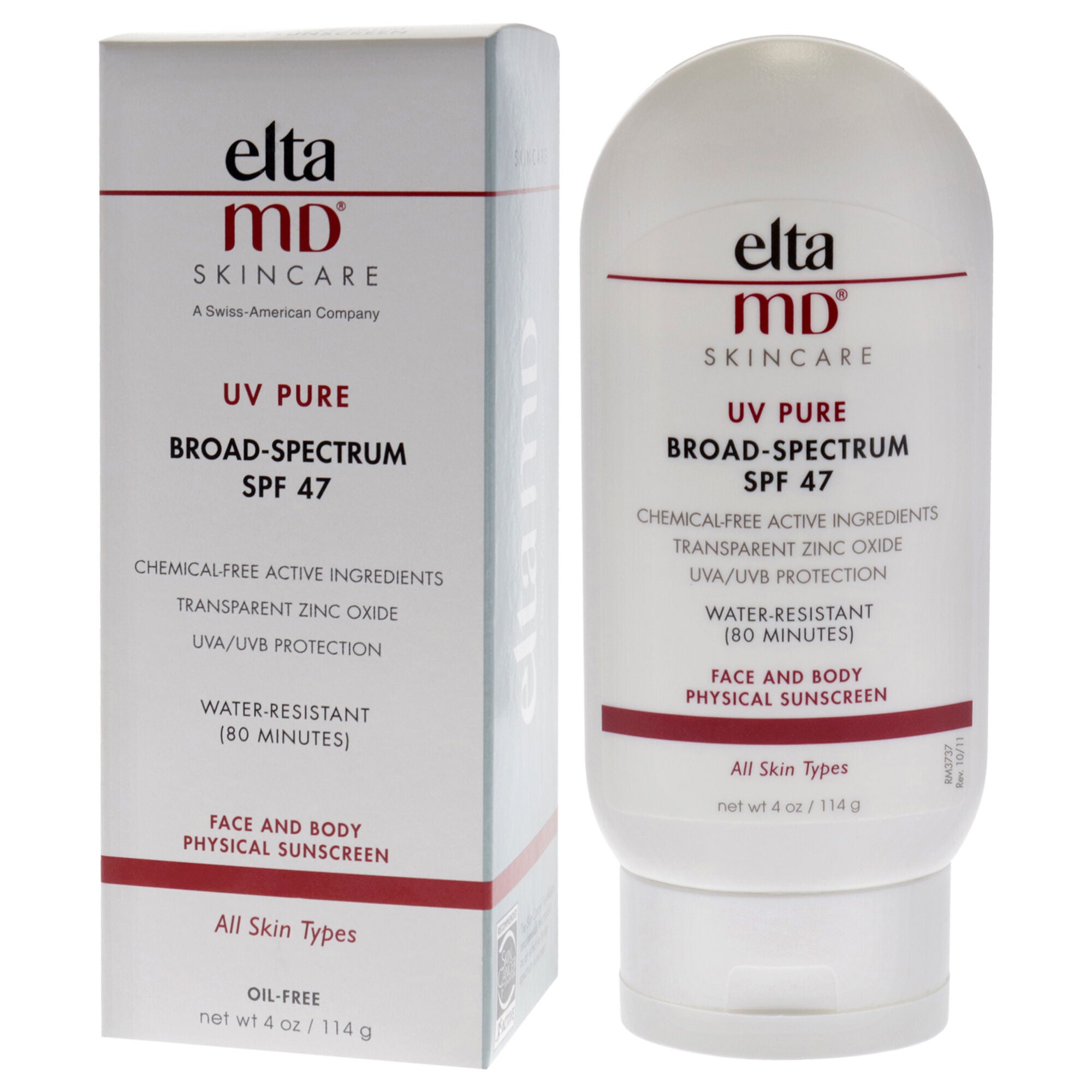 UV Pure Face and Body Physical Sunscreen SPF47 by EltaMD for Unisex - 4 oz Sunscreen, See Description, alternate image number 3