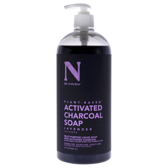 Activated Charcoal Liquid Soap - Lavender by Dr. Natural for Unisex - 32 oz Soap, See Description, hi-res image number 0