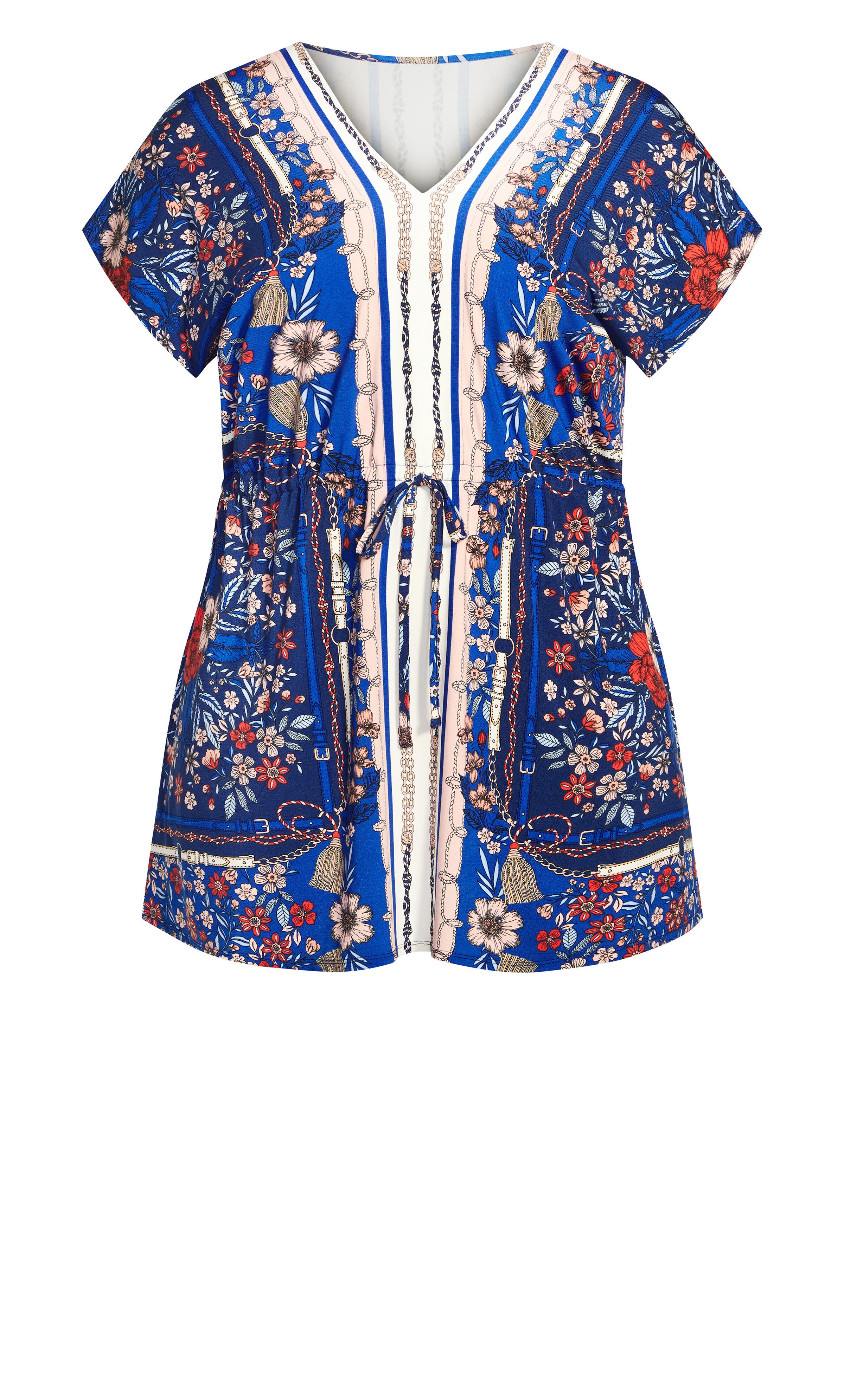 Selina Scarf Tunic - navy, , alternate image number 3