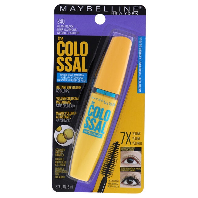The Colossal Volum Express Waterproof Mascara - 240 Glam Black by Maybelline for Women - 0.27 oz Mascara, , alternate image number null
