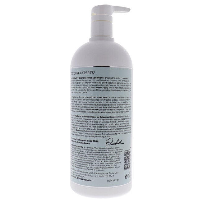 VitalCurl Plus Balancing Rinse Conditioner by Ouidad for Unisex - 33.8 oz Conditioner, , alternate image number 3