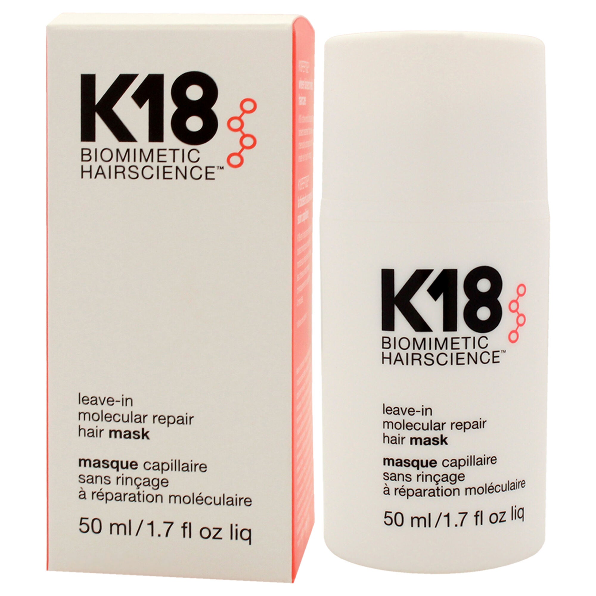 Leave-In Molecular Repair Hair Mask by K18 Hair for Unisex - 1.7 oz Masque, See Description, alternate image number 3