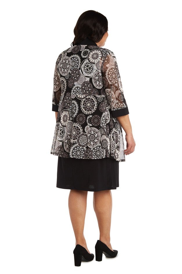 Print Jacket and Dress Set, , alternate image number null