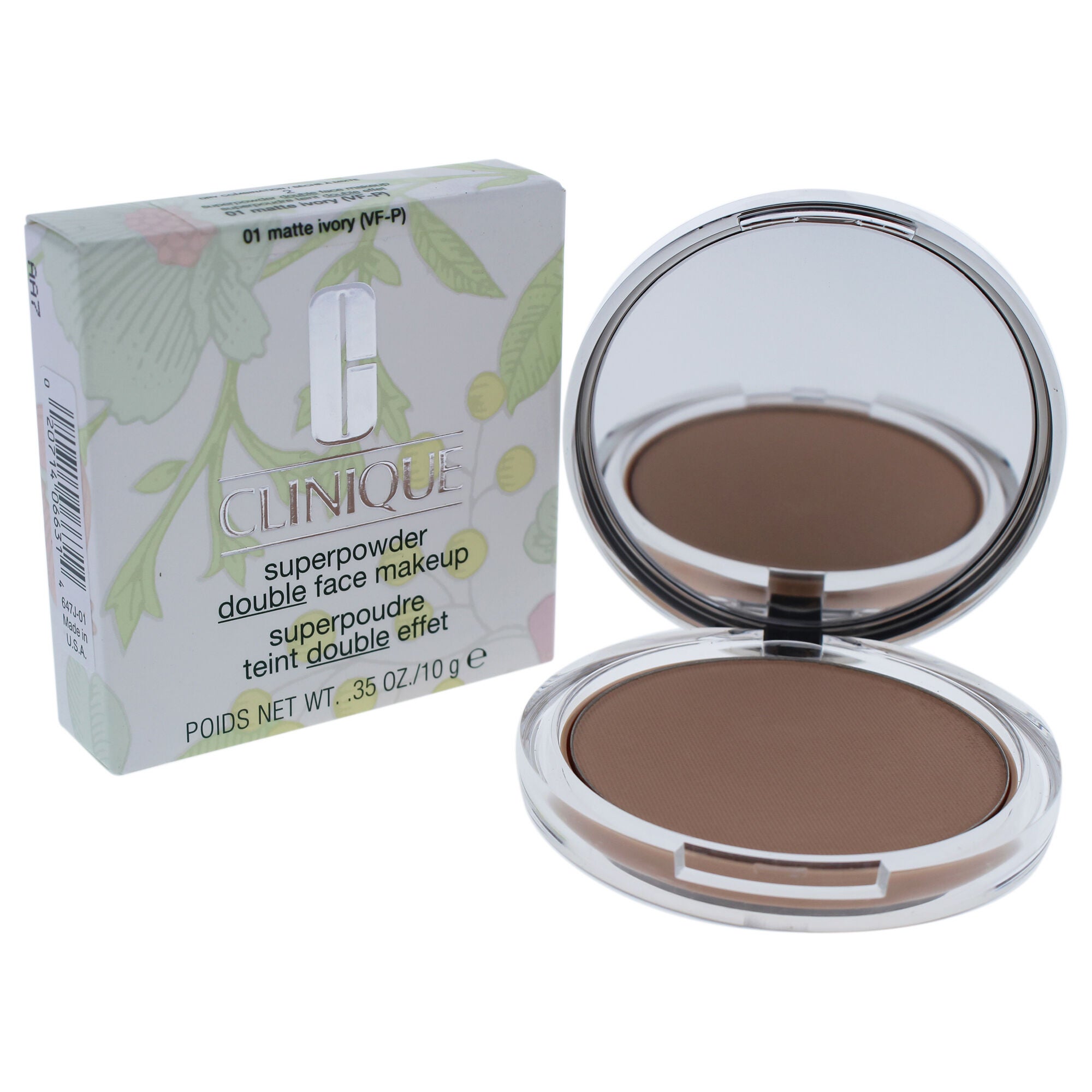 Superpowder Double Face Makeup - 01 Matte Ivory VF-P by Clinique for Women - 0.35 oz Powder, , alternate image number 5