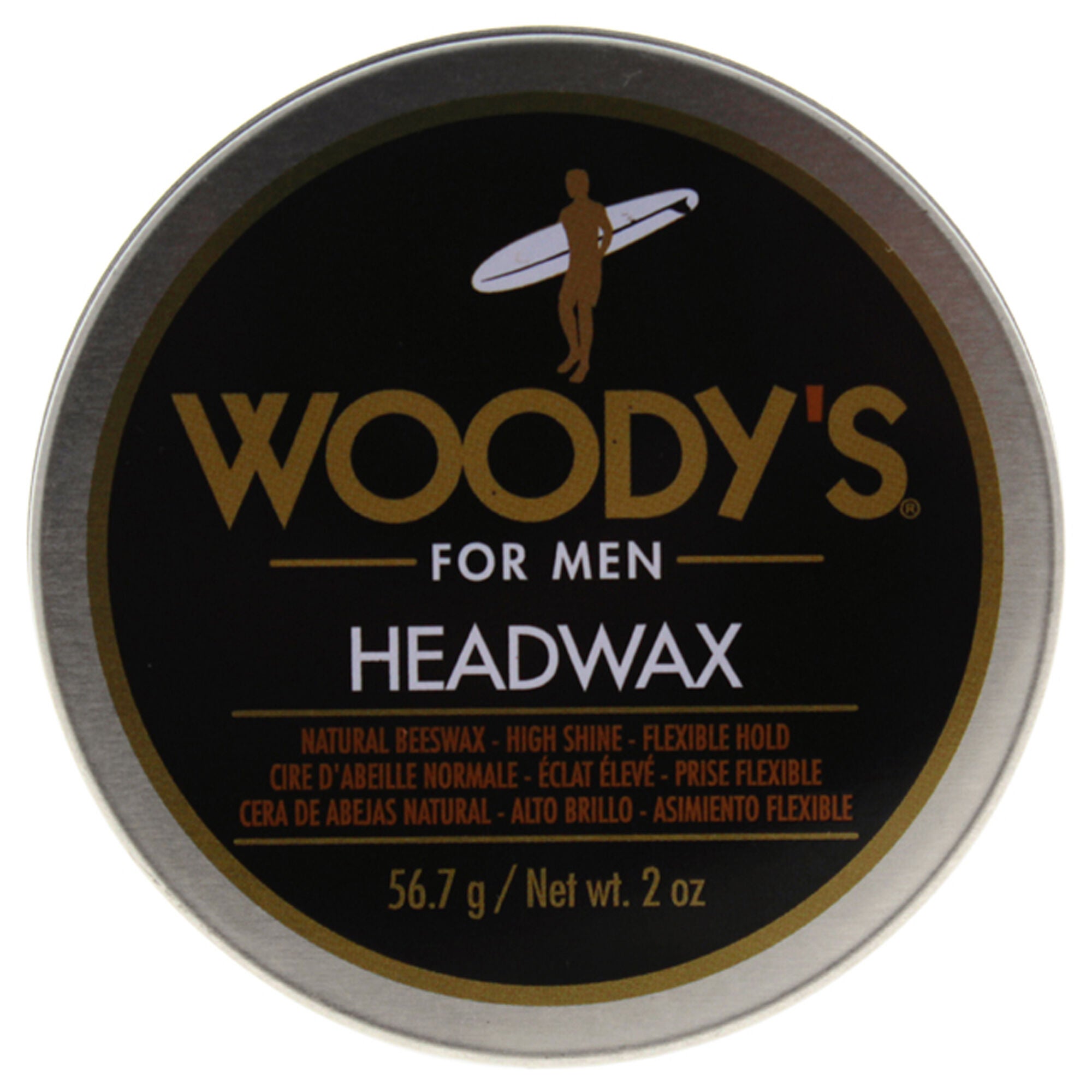 Headwax Natural Beeswax by Woodys for Men - 2 oz Pomade, , alternate image number 3