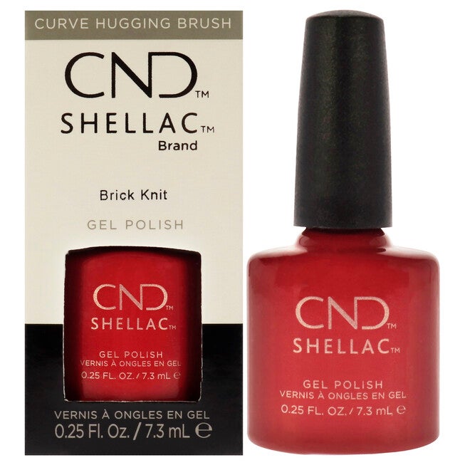 Shellac Nail Color - Brick Knit by CND for Women - 0.25 oz Nail Polish, See Description, hi-res image number 0