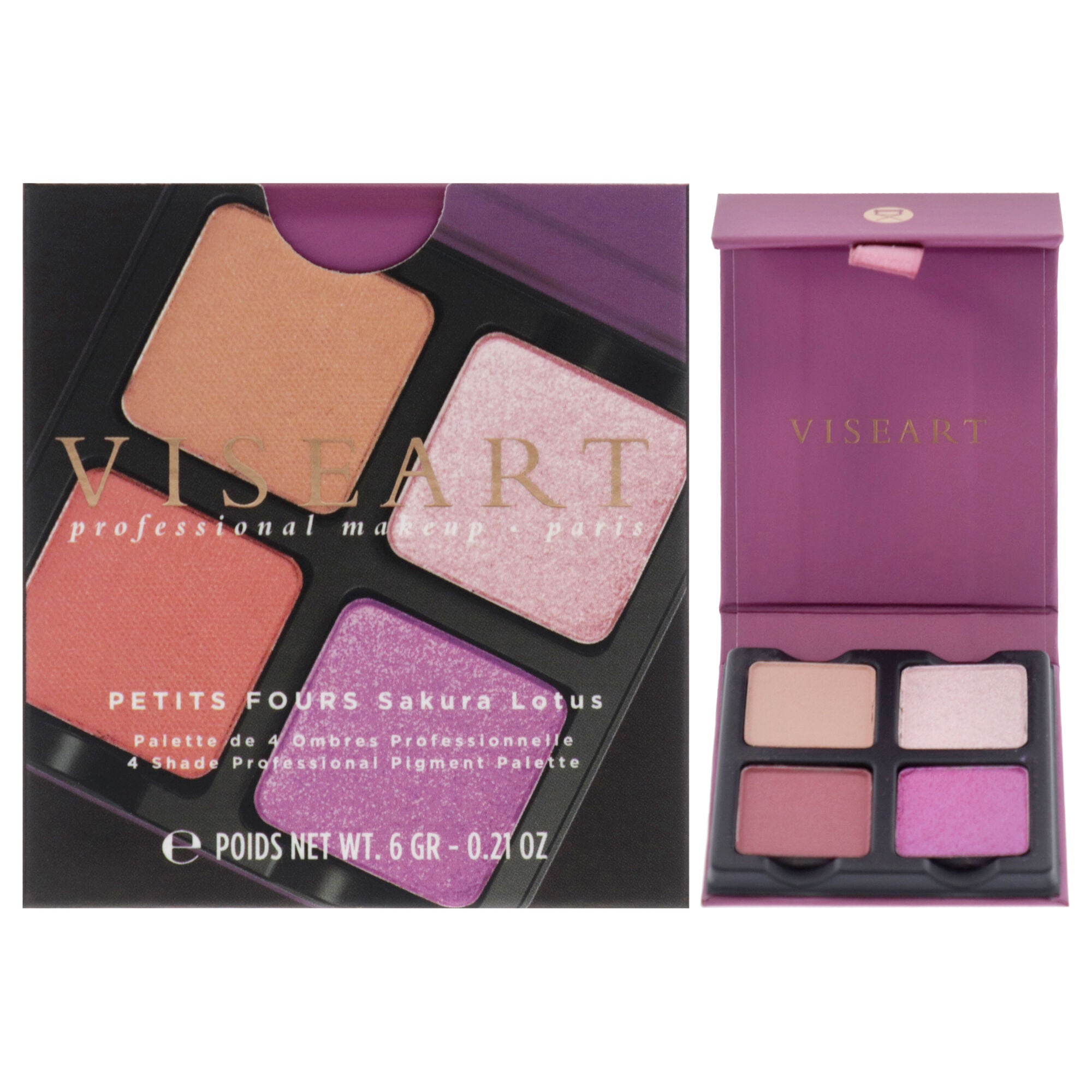 Petits Fours Eyeshadow Palette - Sakura Lotus by Viseart Paris for Women - 0.21 oz Eye Shadow, See Description, hi-res image number 0
