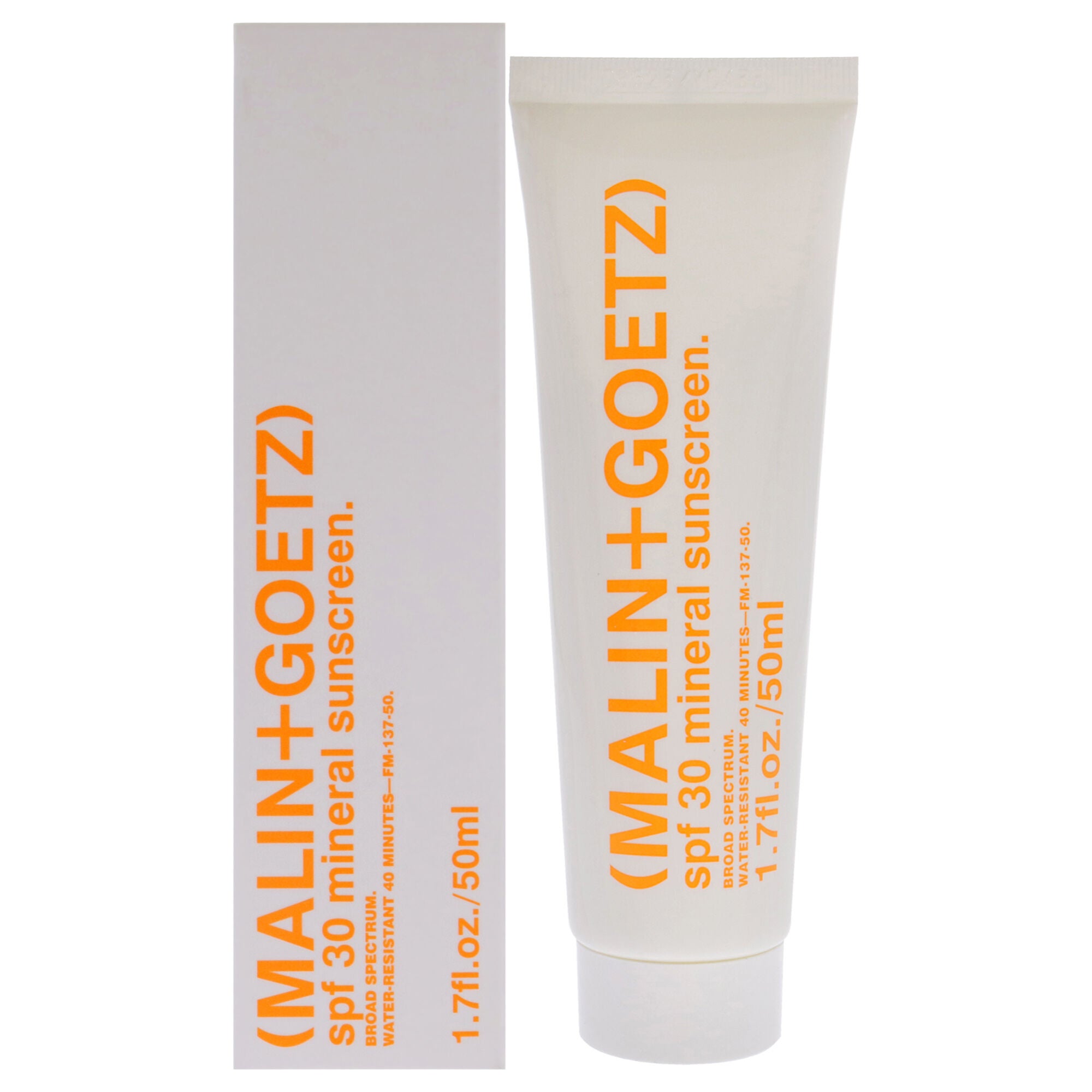 Mineral Sunscreen SPF 30 by Malin + Goetz for Unisex - 1.7 oz Sunscreen, See Description, hi-res image number 0