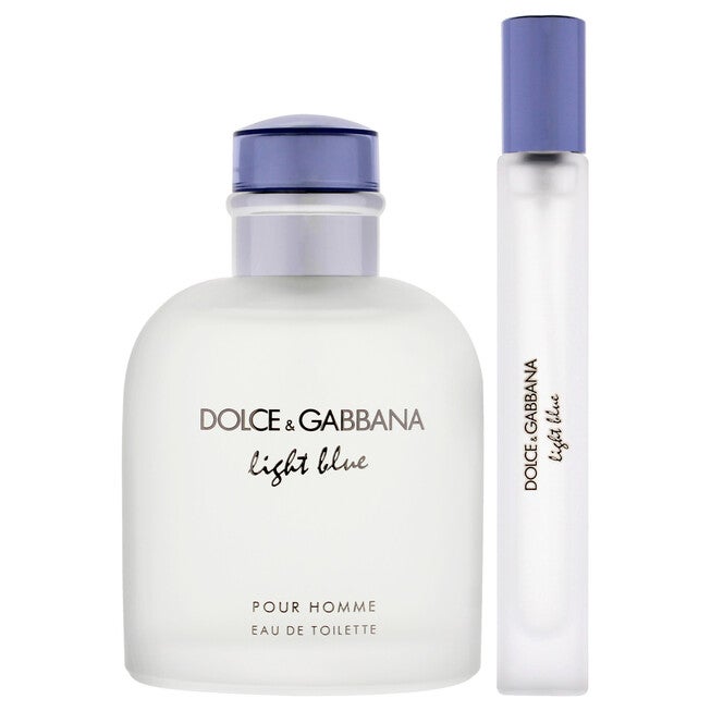 Light Blue by Dolce and Gabbana for Men - 2 Pc Gift Set 4.2oz EDT Spray, 0.33oz EDT Spray, See Description, alternate image number 1