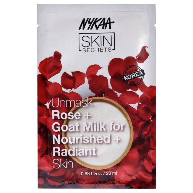 Skin Secrets Sheet Mask - Rose and Goat Milk by Nykaa Naturals for Women - 1 Pc Mask, NA, hi-res image number null