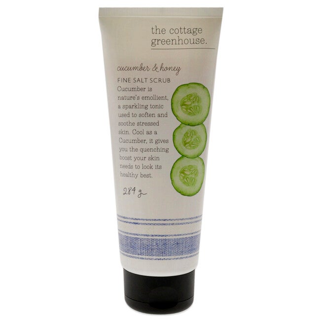 Fine Salt Scrub - Cucumber and Honey by The Cottage Greenhouse for Unisex - 10 oz Scrub, See Description, hi-res image number 0