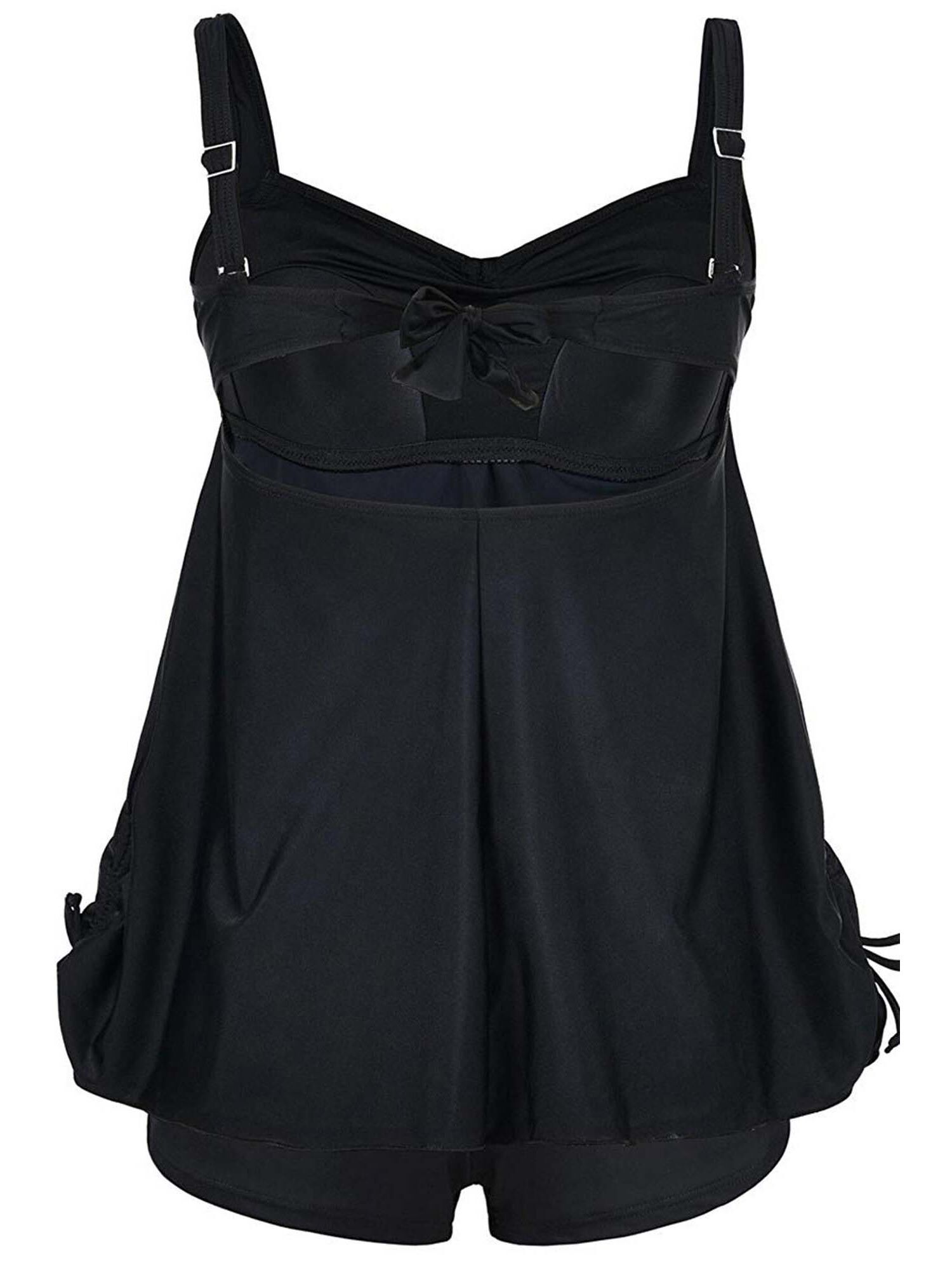 Cinch Front Tankini Set, , alternate image number 2