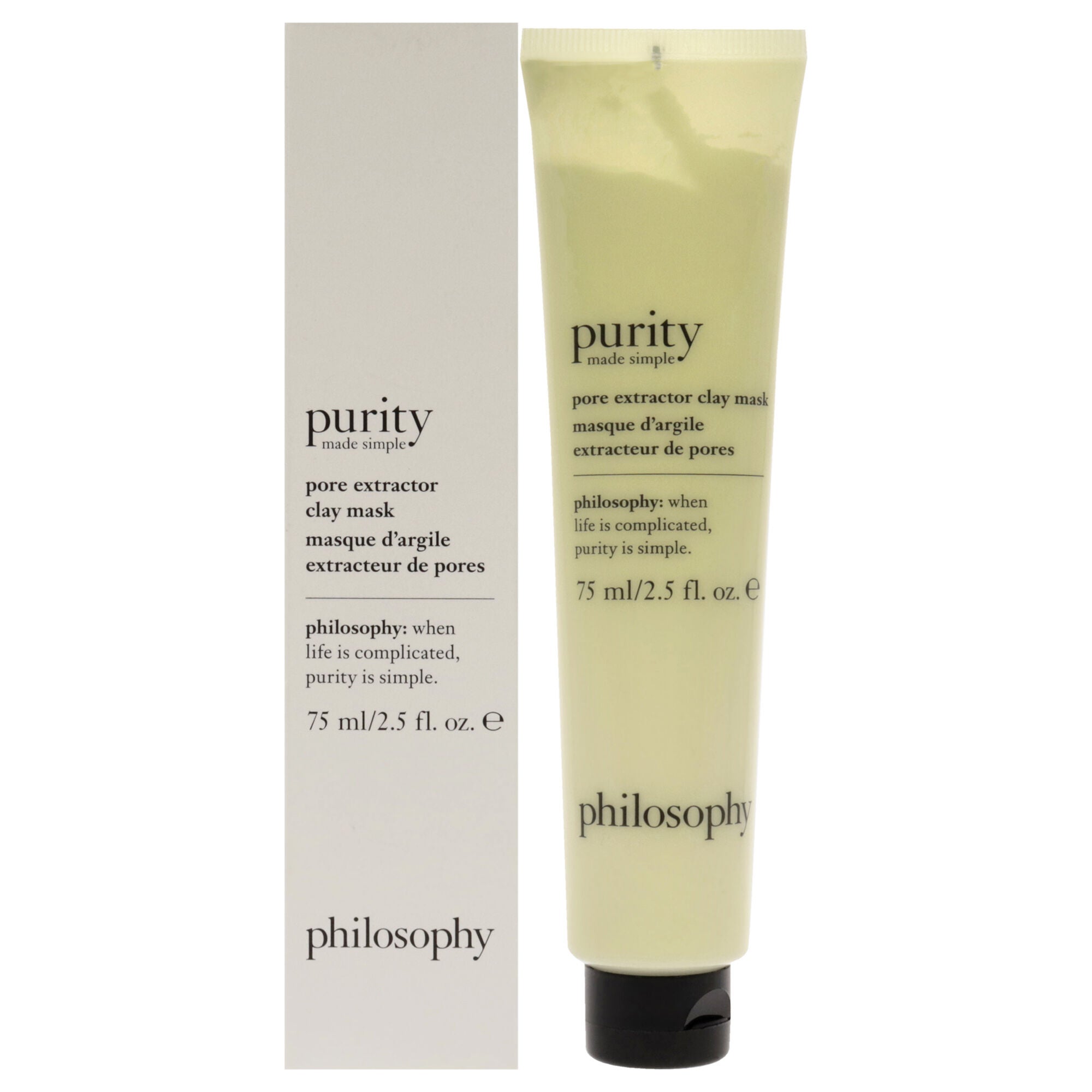 Purity Made Simple Pore Extractor Exfoliating Clay Mask by Philosophy for Unisex - 2.5 oz Mask, See Description, hi-res image number 0