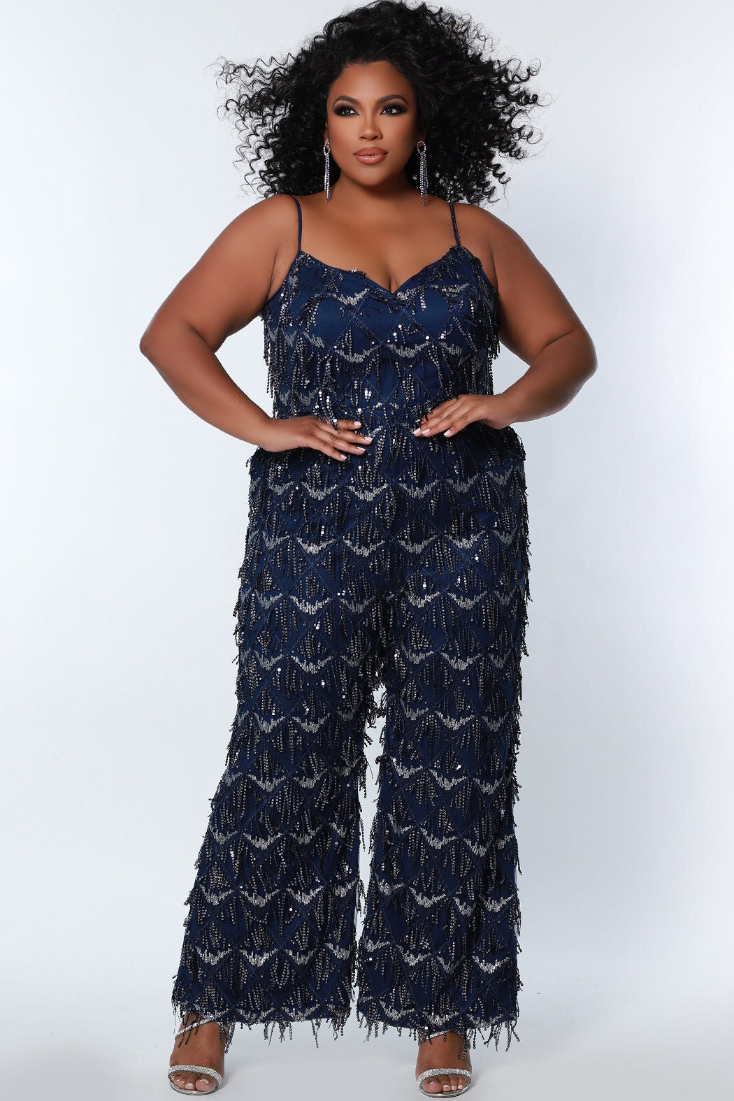 ROARING & ROWDY JUMPSUIT, Navy / Navy, hi-res image number 0