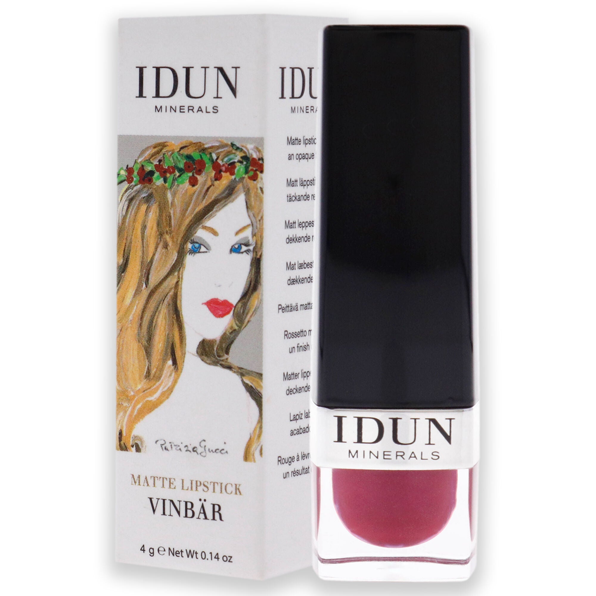 Matte Lipstick - 105 Vinbar by Idun Minerals for Women - 0.14 oz Lipstick, , alternate image number 7