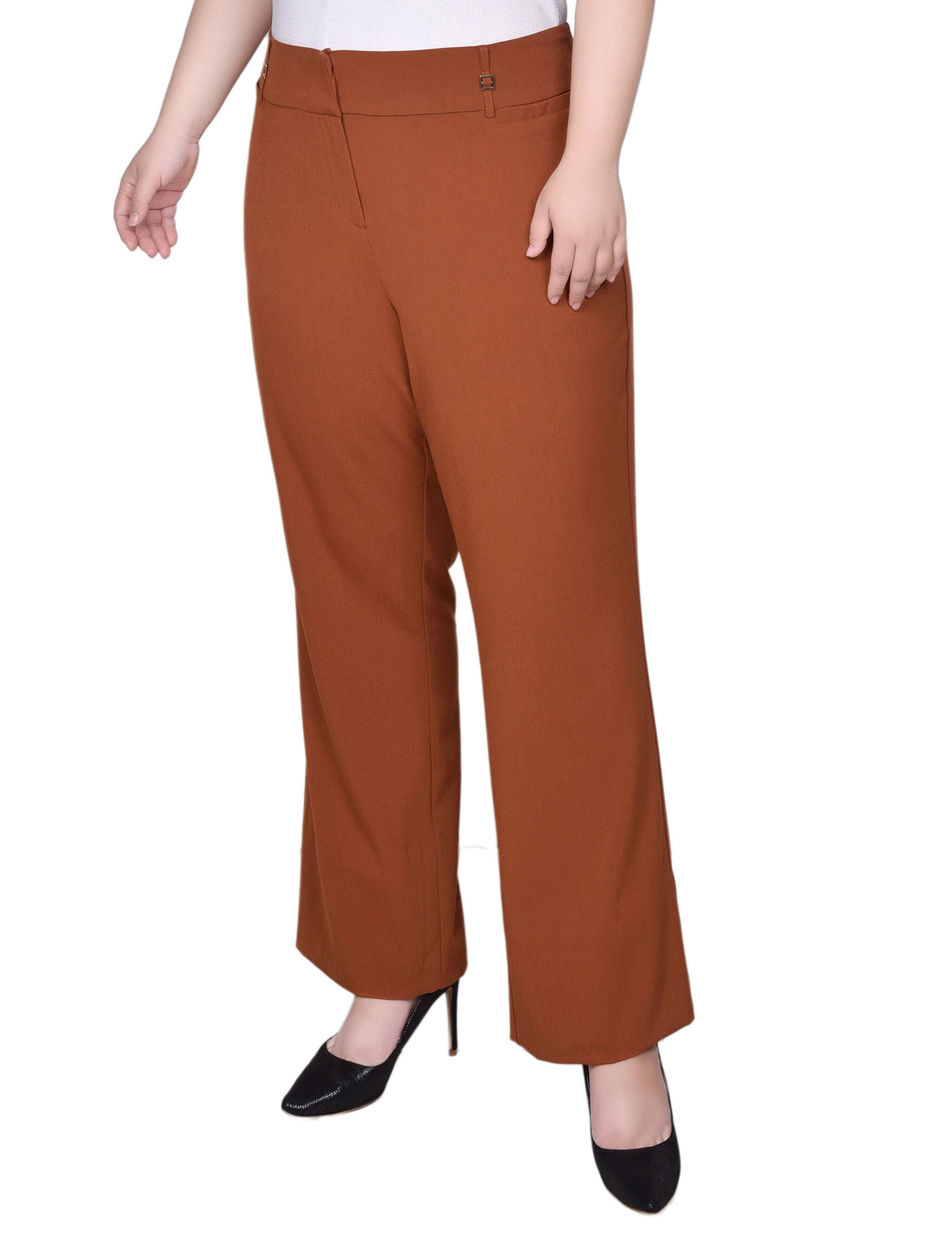 Wide Waist Stretch Pants, , alternate image number 4