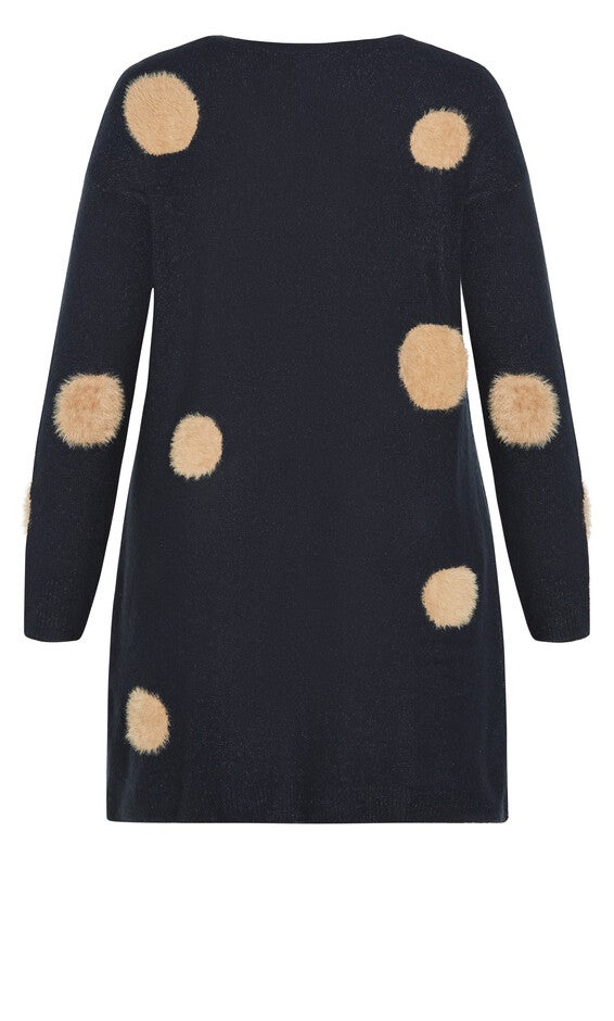 Donatella Cardigan - navy marle, , alternate image number null