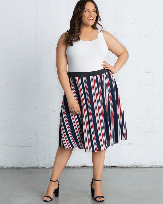Boardwalk Bliss Skirt, Vintage Stripes, hi-res image number null