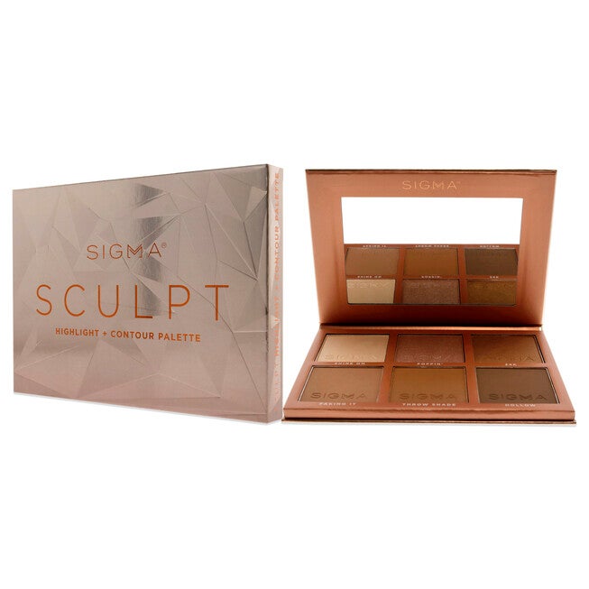 Sculpt Highlight Plus Contour Palette by SIGMA for Women - 0.98 oz Makeup, , alternate image number 4