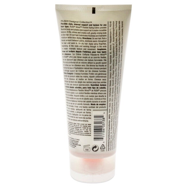 Wired Flexible Styling Creme by Rusk for Unisex - 6 oz Cream, , alternate image number null