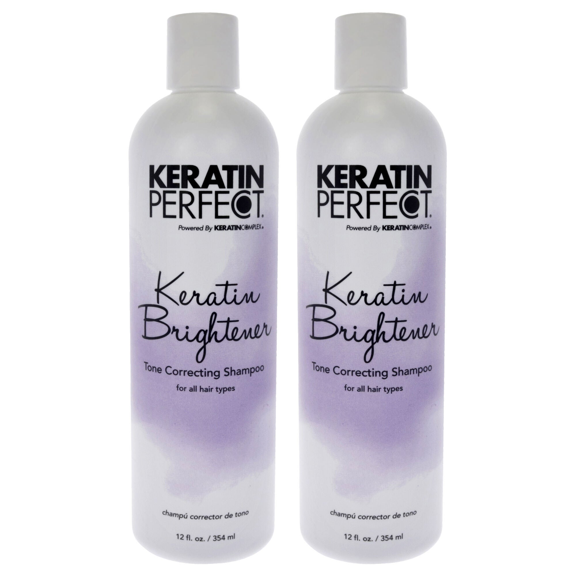 Keratin Brightener Shampoo by Keratin Perfect for Unisex - 12 oz Shampoo - Pack of 2, See Description, hi-res image number 0