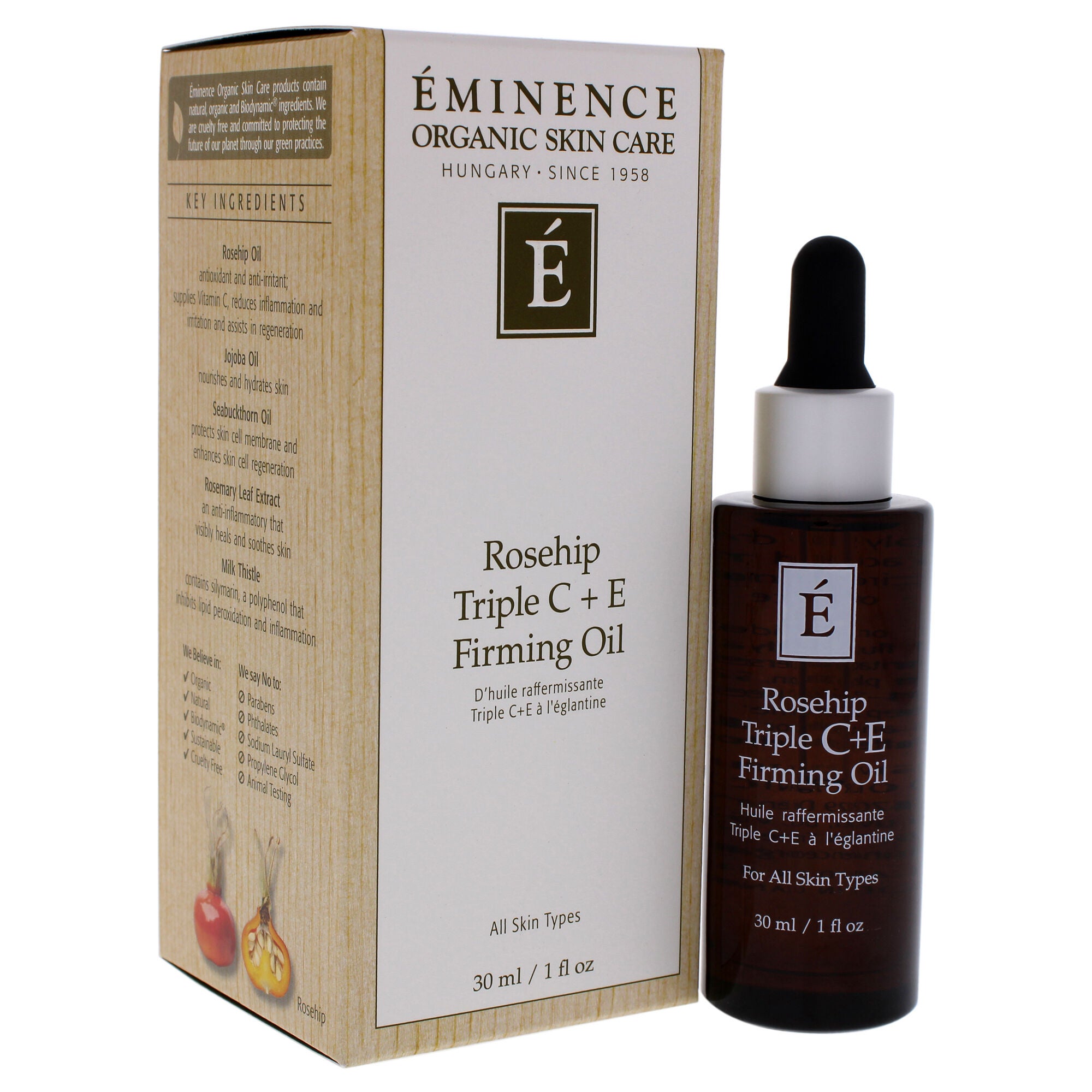 Rosehip Triple C Plus E Firming Oil by Eminence for Unisex - 1 oz Oil, , alternate image number 5